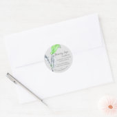 Verpakking geneesmiddelenkruidenthee met mengblad ronde sticker (Envelop)