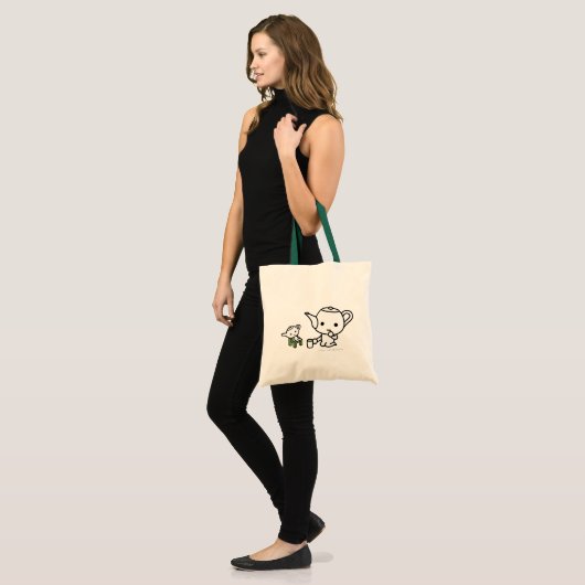 Verpakking - GreenTea met opgevulde GreenTea Tote Bag (Voorkant (model))