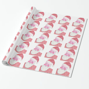 Verpakking krijgen in Santa Pointillism Wrapping P Cadeaupapier