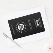 Verpakking Logo Dank u Verzenddoos Verzegeling Lab Rechthoekige Sticker (Envelop)