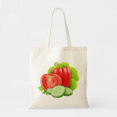 Verpakking met verse groenten tote bag (Voorkant)