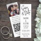 Verpakking Mini Bladwijzer Wedding Save the Date K Contactkaartje
