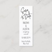 Verpakking Mini Bladwijzer Wedding Save the Date K Contactkaartje (Voorkant)
