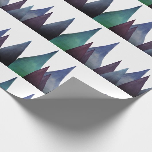 Verpakking Papier Blauw Bovenkant (Hoek)