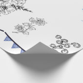 Verpakking Papier Chanoeka moderne minimalist (Hoek)