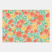 Verpakking Papier Flat Sheet Set van 3 - Marigold Inpakpapier Vel (Voorkant 3)
