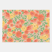 Verpakking Papier Flat Sheet Set van 3 - Marigold Inpakpapier Vel (Voorkant 2)