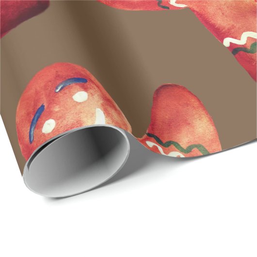 Verpakking Papier Gingerbread Man (Rol Hoek)