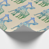 Verpakking Papier Giraffes Art (Hoek)