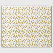 Verpakking Papier Gouden Glitter Polka Dots (Vlak)