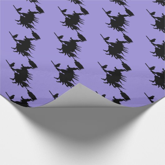 Verpakking papier-halloween heks cadeaupapier (Hoek)