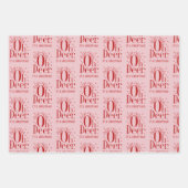 Verpakking papier kerst herten grappige illustrati inpakpapier vel (Voorkant)