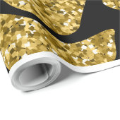 Verpakking Papier koe goudpatroon (Rol Hoek)