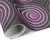 Verpakking papier paarse spiraal patroon (Rol Hoek)