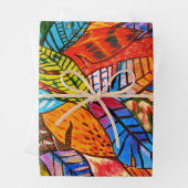 Verpakking Papier Platte Blad - Blad Ontwerp Inpakpapier Vel (In situ)