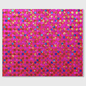 Verpakking Papier Polka Dot Sparkley Jewels (Vlak)