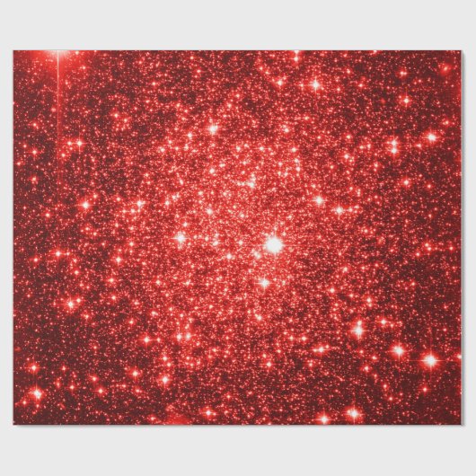 Verpakking Papier Rode Sterren (Vlak)