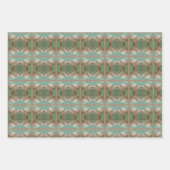 Verpakking Papier set van 3 vellen Gingko bladeren (Voorkant 2)