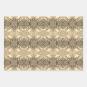 Verpakking Papier set van 3 vellen Gouden Gingko b (Voorkant 3)