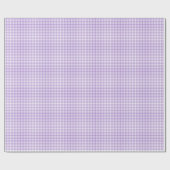 Verpakking Papier Violet en wit Check Gingham (Vlak)