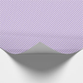 Verpakking Papier Violet en wit Check Gingham (Hoek)