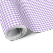 Verpakking Papier Violet en wit Check Gingham (Rol Hoek)