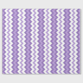 Verpakking Papier Violet en witte Chevrons (Vlak)