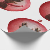 Verpakking Papier Waterverf Herten, Kerstmis (Hoek)