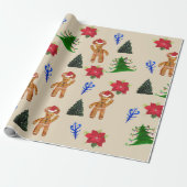 Verpakking Papier Winter Feestdagen (Uitgerold)