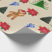 Verpakking Papier Winter Feestdagen (Hoek)