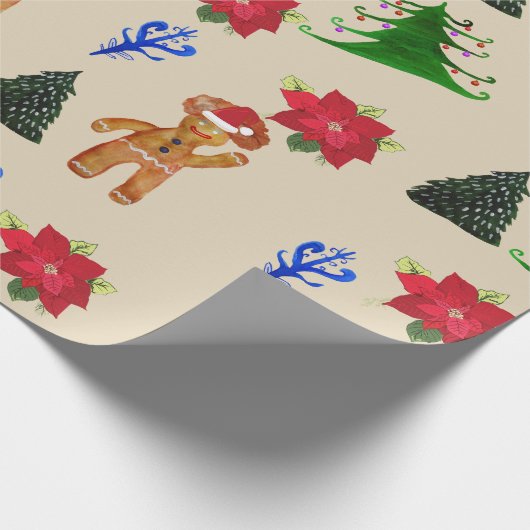 Verpakking Papier Winter Feestdagen (Hoek)