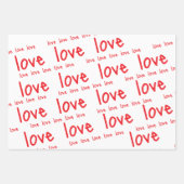 Verpakking Papieren Bladen Valentijnse Liefde Rode Inpakpapier Vel (Voorkant 3)