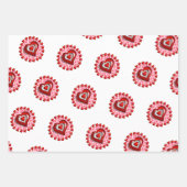 Verpakking Papieren Bladen Valentijnse Liefde Rode Inpakpapier Vel (Voorkant)