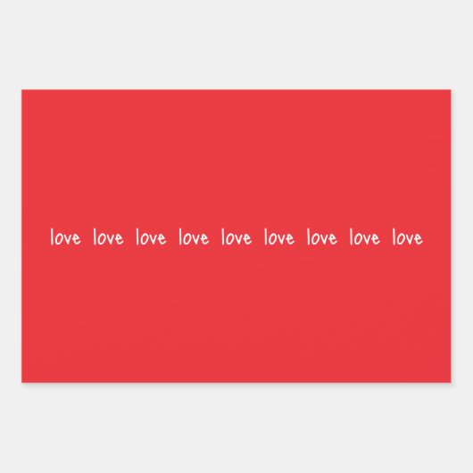 Verpakking Papieren Bladen Valentijnse Liefde Rood Inpakpapier Vel (Voorkant 2)