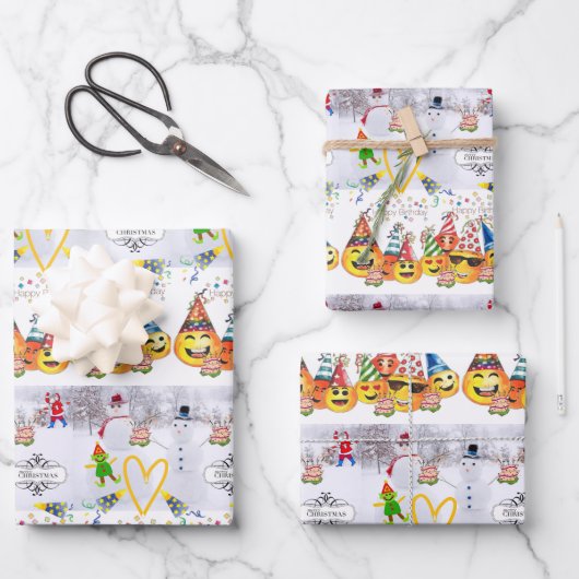 Verpakking Papieren Bladen Vrolijke Kerstmis Verja Inpakpapier Vel (Voorkant)