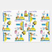 Verpakking Papieren vellen Happy Birthday Trucks (Voorkant 3)