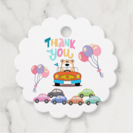 Verpakking partij levert bedankjes labels