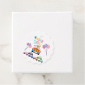 Verpakking partij levert bedankjes labels (In situ)