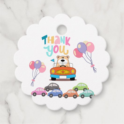 Verpakking partij levert bedankjes labels (Voorkant)