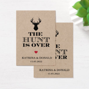 Verpakking van 100 Geen hal De hunt is over Kraft  Visitekaartje
