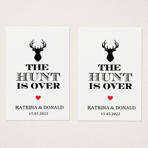 Verpakking van 100 Geen hunt De hunt is over bijte Visitekaartje