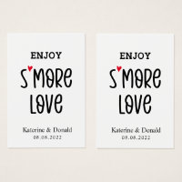 Verpakking van 100 No Hole S'more Love Modern Labe