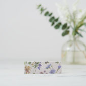 Verpakking van 20 Wildbloemen en Lace Linen-Visite Mini Visitekaartje (Staand voorkant)
