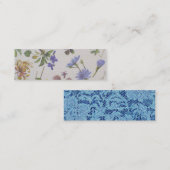 Verpakking van 20 Wildbloemen en Lace Linen-Visite Mini Visitekaartje (Voorkant / Achterkant)