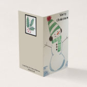 Verpakking van 25 Christmas Snowman Kaarten (Buitenkant)