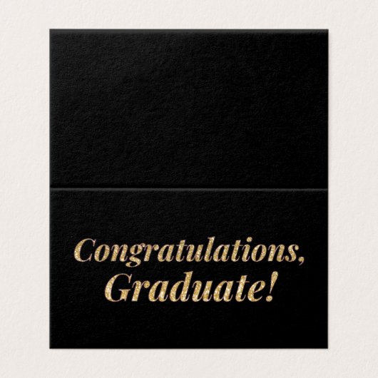 Verpakking van 25 Gefeliciteerd Glitter Afstuderen Kaart (Buitenkant ongevouwen)
