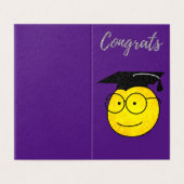 Verpakking van 25 Glitter Afstuderen Kaarten (Buitenkant ongevouwen)
