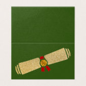 Verpakking van 25 Glitter Afstuderen Kaarten (Buitenkant ongevouwen)