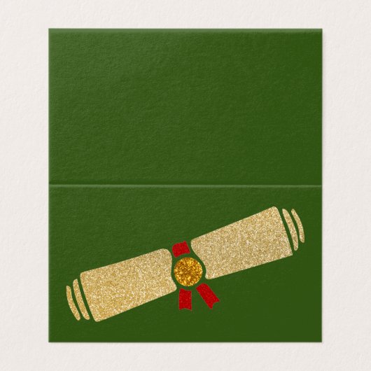 Verpakking van 25 Glitter Afstuderen Kaarten (Buitenkant ongevouwen)