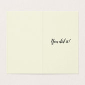 Verpakking van 25 Glitter Caduceus Medical Afstude Kaart (Binnenkant ongevouwen)